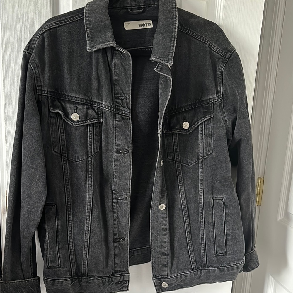 Top shop faded Black Denim Jacket